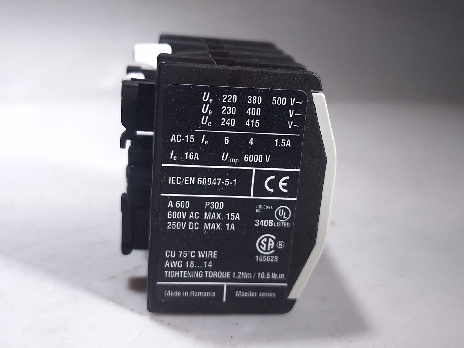 EATON MOELLER DILM150-XHIA22 AUXLIARY CONTACT 4P 2NO/2NC XTCEXFAG22 290774