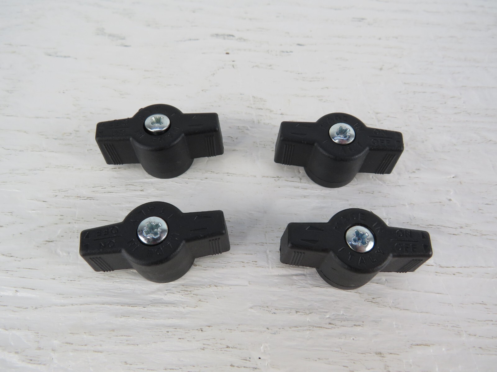 Lot Of 168 black Valve Knobs handles 1.5″ made in Italy