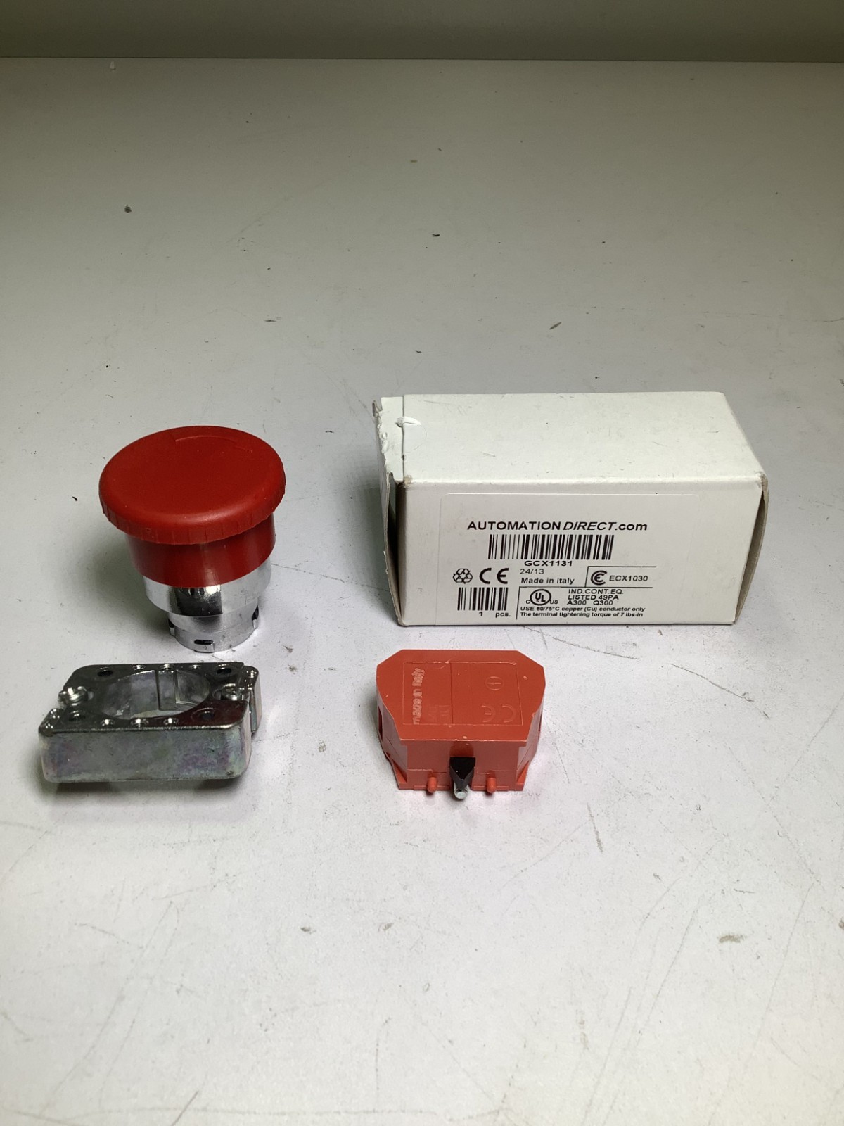Automation Direct GCX1131 22mm Twist-to-Release Emergency Stop Push Button E5C
