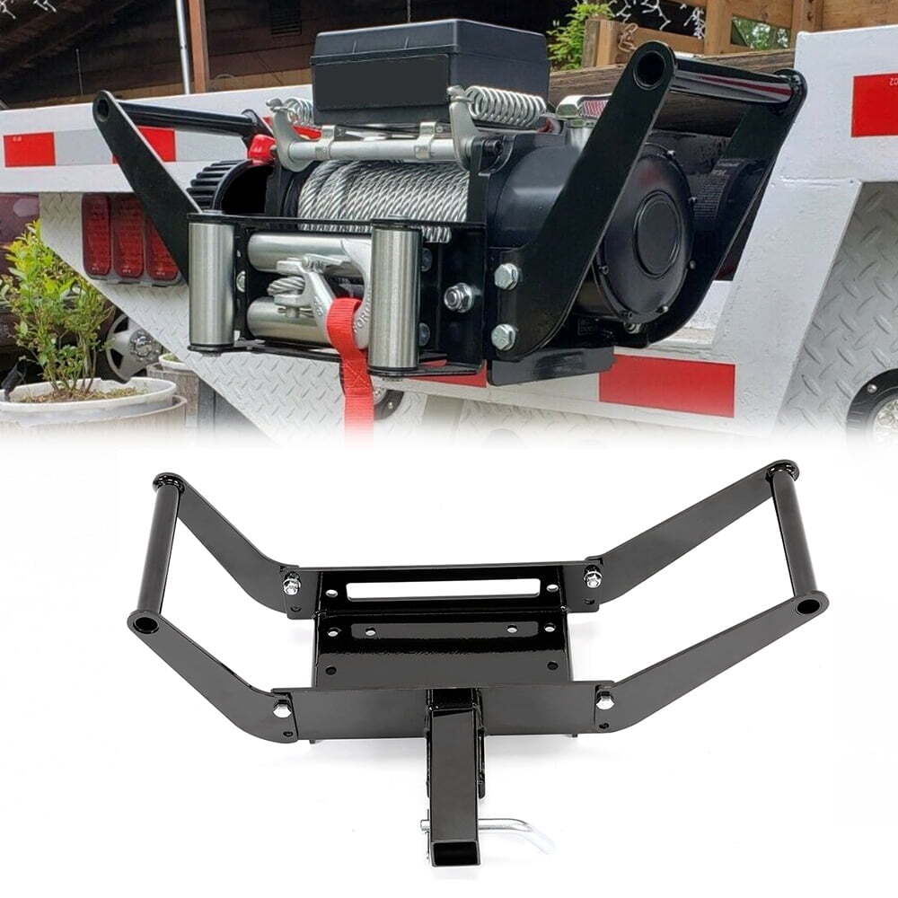 Cradle Winch Mounting Plate 8000-13,000 Ibs Hitch Receiver For 2” 4WD SUV Truck