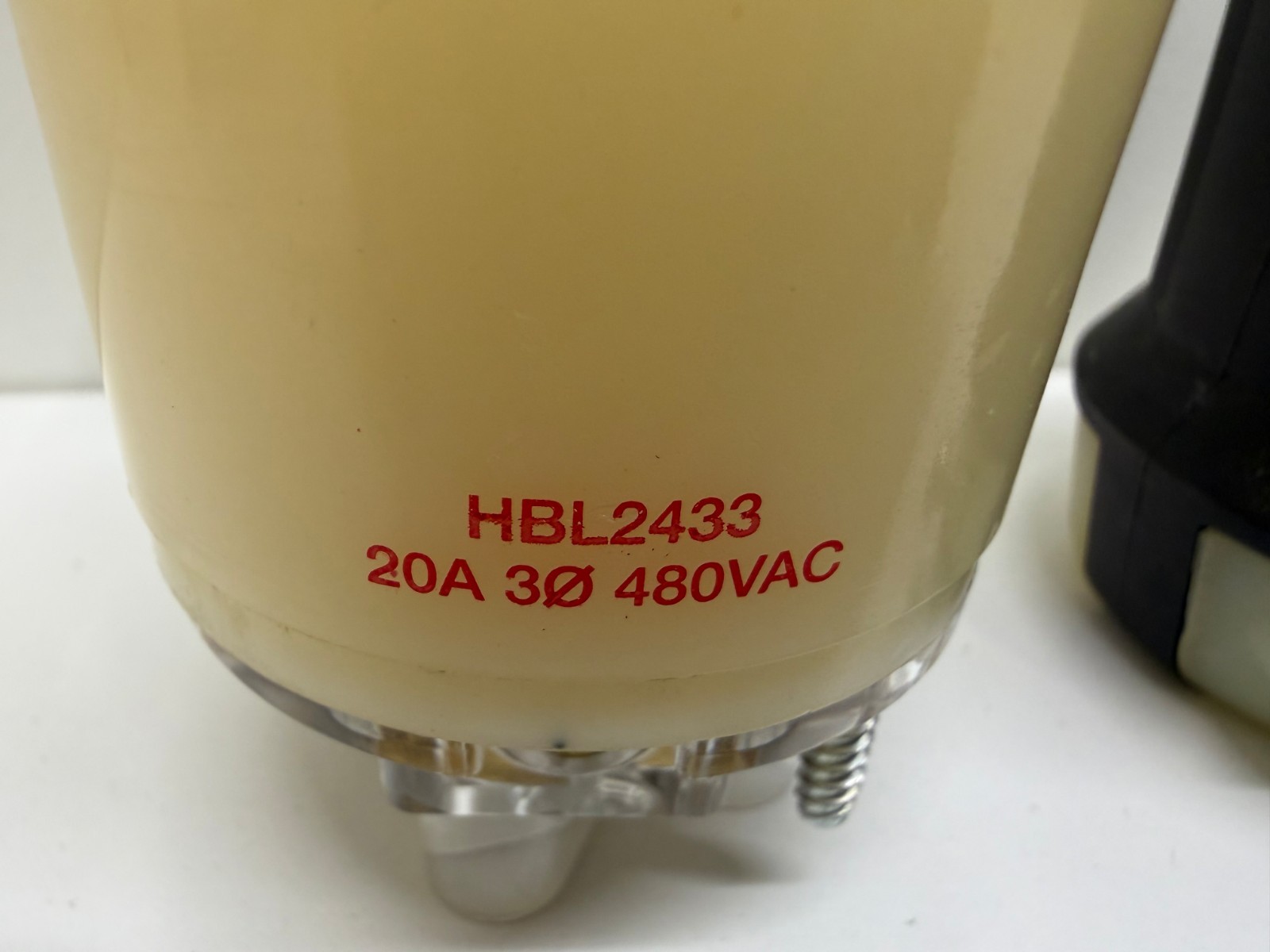 NEW OLD STOCK! HUBBELL 20A 480V TWIST-LOCK CONNECTOR HBL2433
