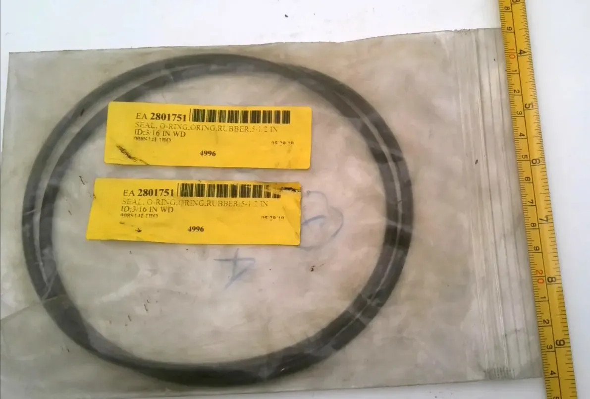 4996 O-RING SEAL 1/2″ ID 3/16″ WD (LOT OF 2)