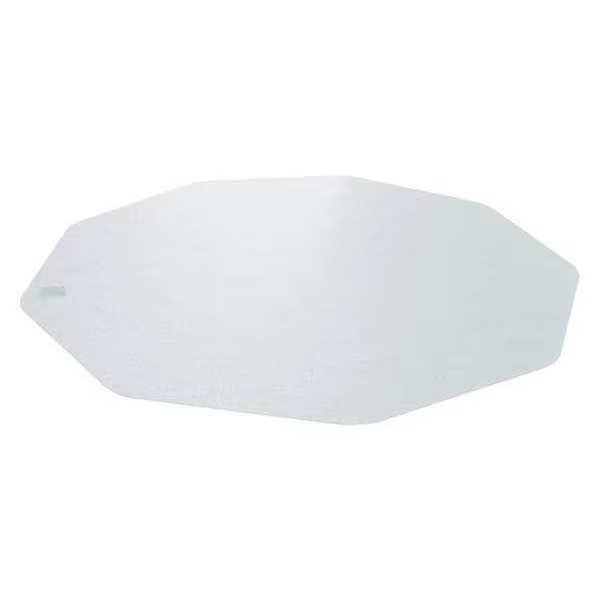 Floortex Chair Mat 47″x35″, Traditional Lip Shape, Clear, for Hard Floor