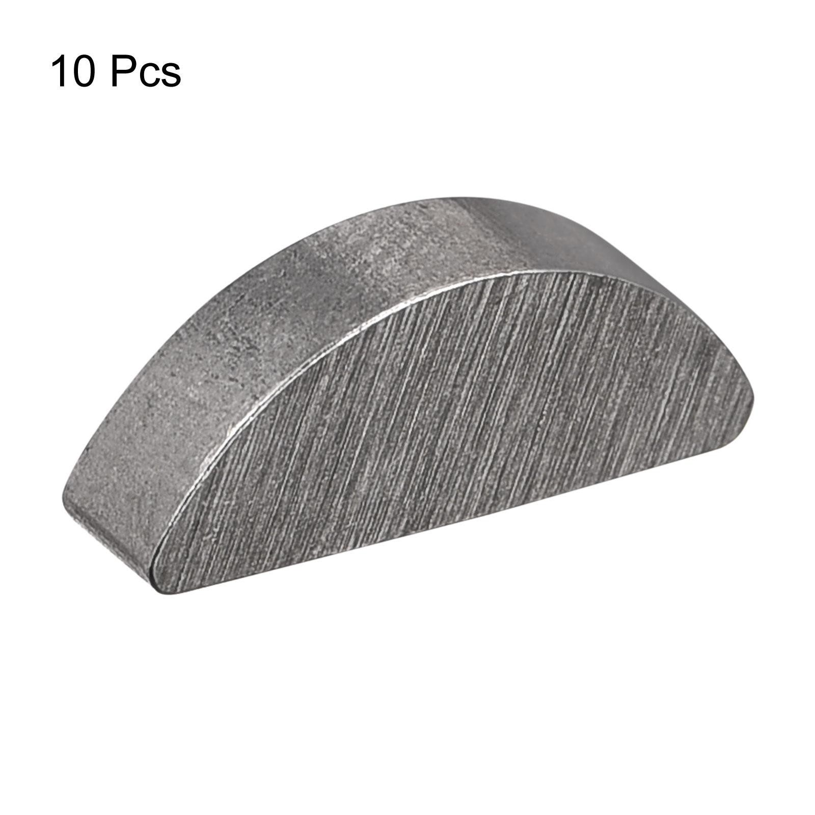 Woodruff Keys 10pcs Steel 3mm Width x 5mm Height x 13mm Diameter