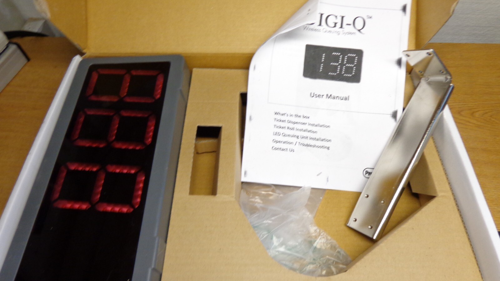 Digi-Q All-in-One Take-A-Number System Wireless Queuing System (No Remote)