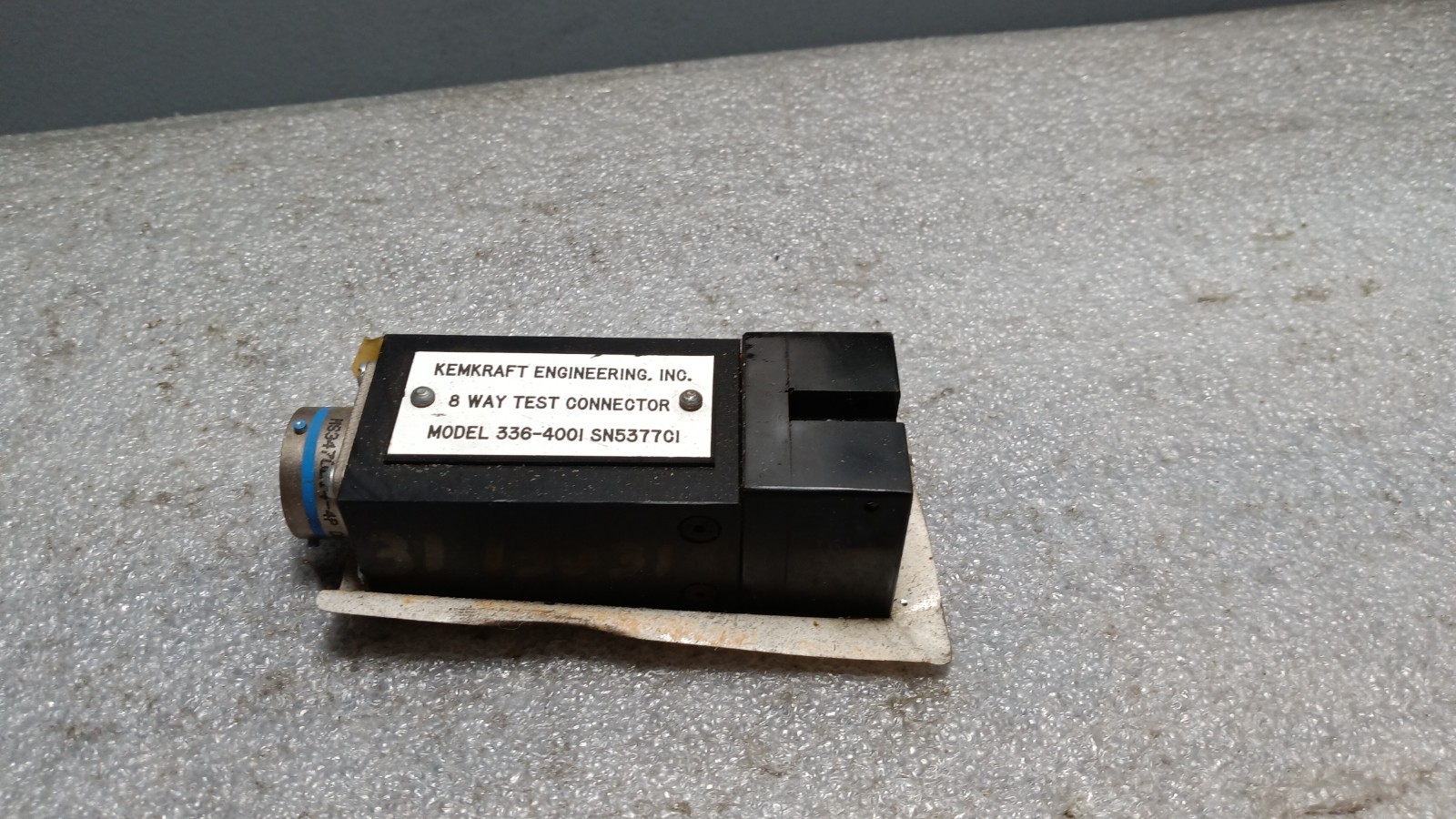336-4001 KEMKRAFT ENGINEERING CONNECTOR 8 WAY TEST