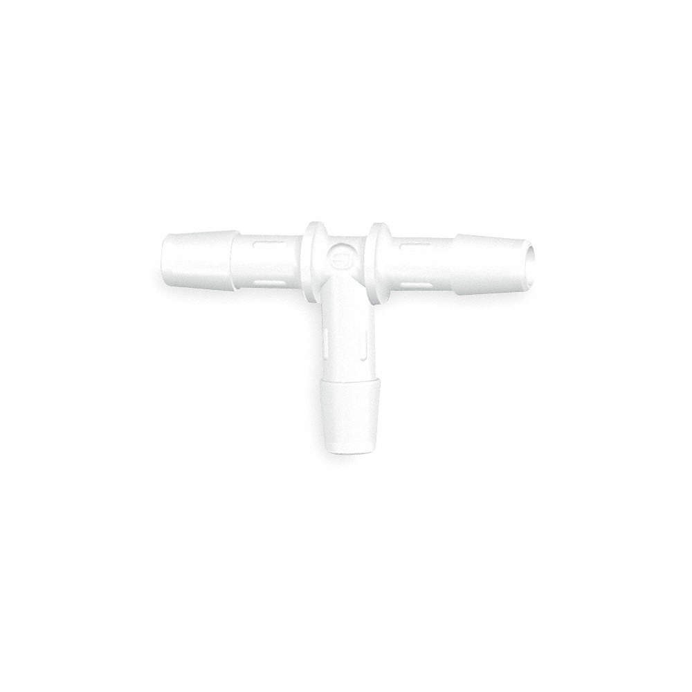ELDON JAMES T0-10WP Tee,5/8 In,Barbed,Polypropylene,PK10 1ZKT2