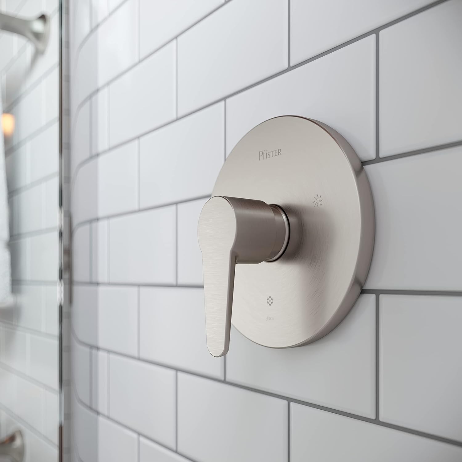 Pfister Pfirst Modern Tub & Shower Trim, Single Handle (Valve Sold Separately)