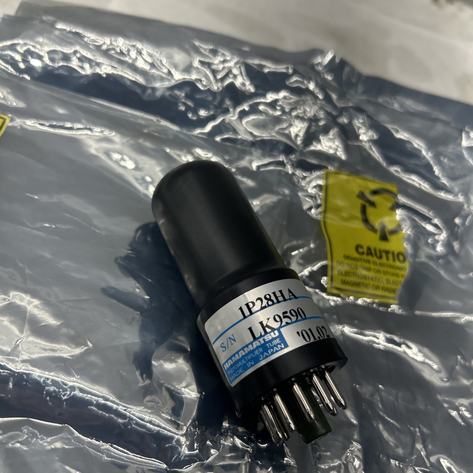 Hamamatsu 1P28HA Photo Multiplier Tube No. LR3099 A8639HI