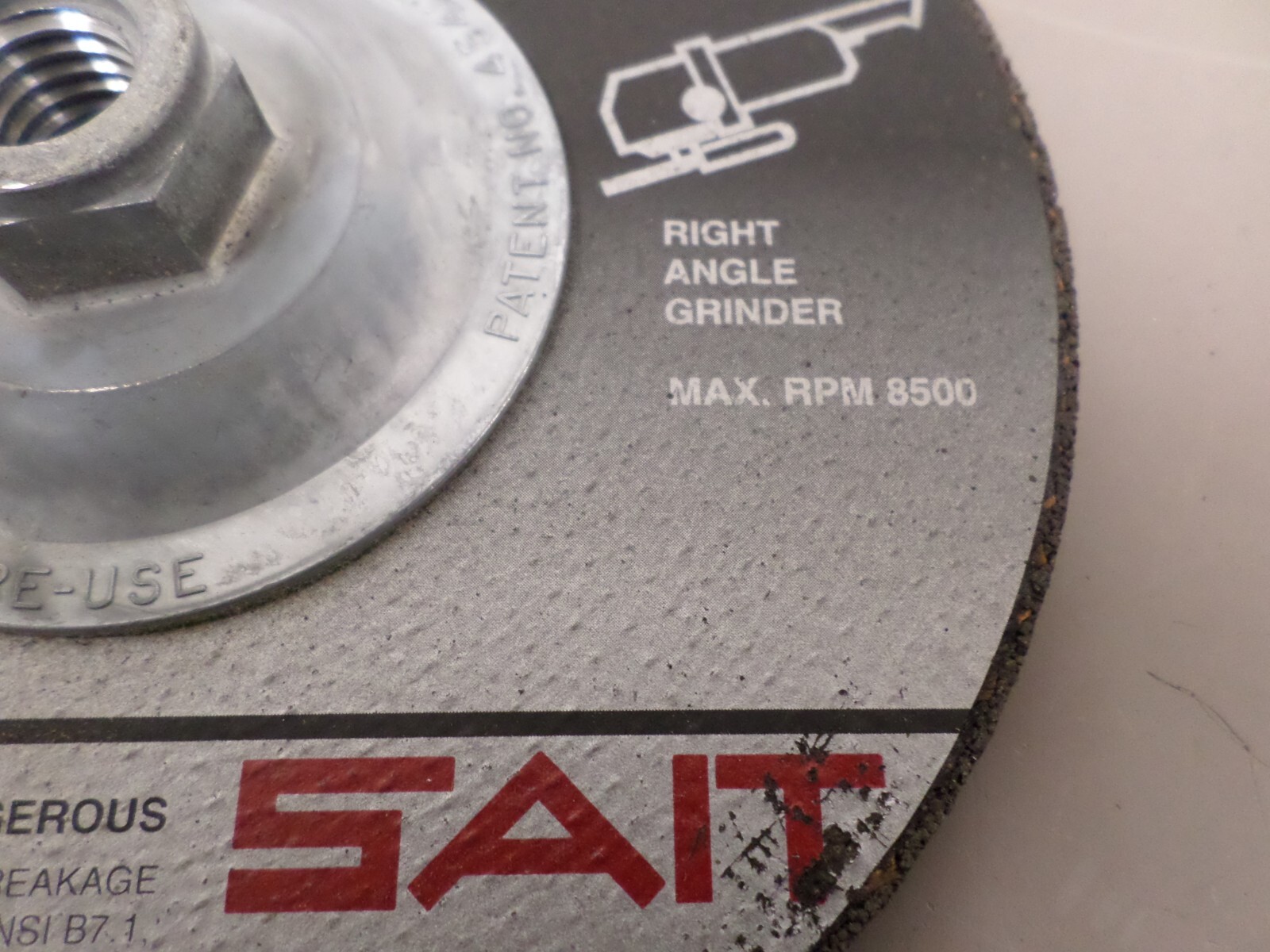 Lot of 2 – SAIT 22614 Z24R-BF 7 x 1/4 Type 27 Depressed Center Grinding Wheels