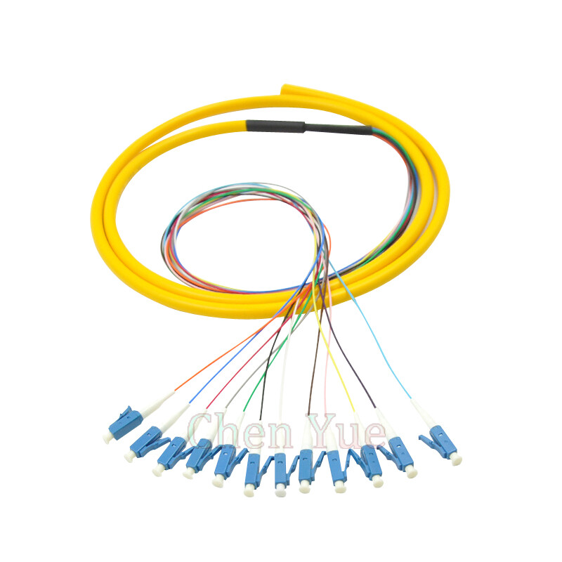 1.5M LC UPC 12 core Fiber Optic Patch Cord pigtail LC Fanout Fiber Optic Pigtail