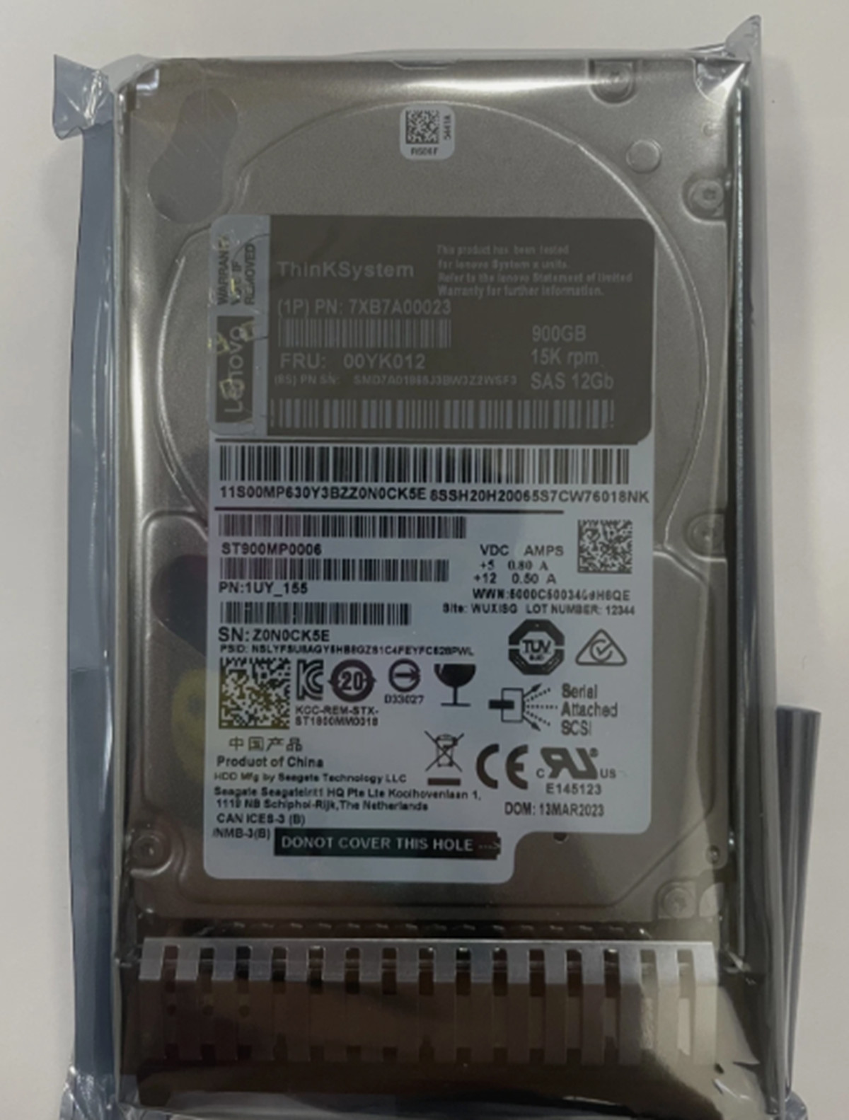 New Lenovo 00YK012 7XB7A00023 2.5 ” 900GB 15K SAS 12G HDD HARD DRIVE – US Stock