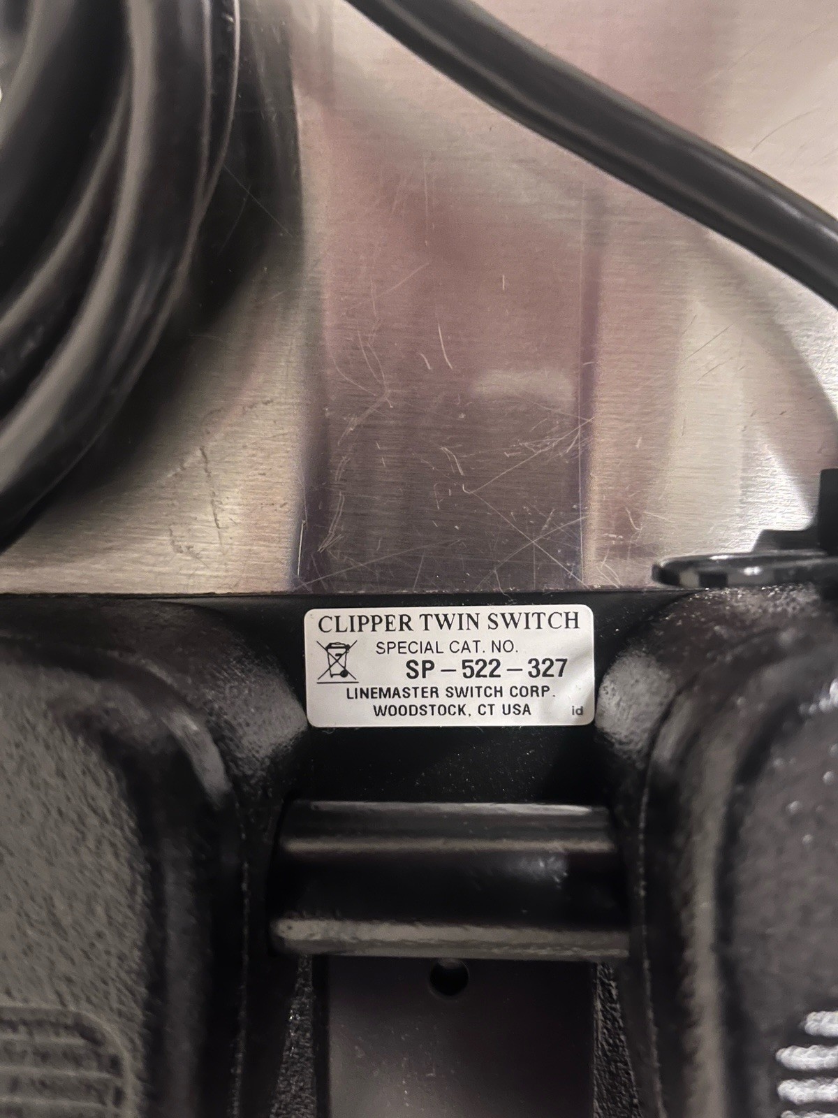 Motorola BLN6732B Linemaster SP-522-327 Clipper Twin Switch Foot Pedal
