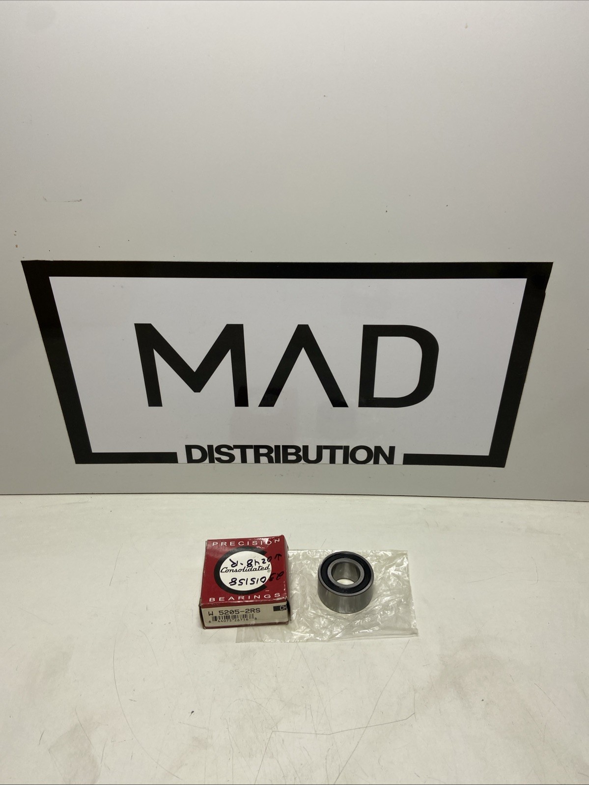 CONSOLIDATED 5205-2RS C/2 SEALED DOUBLE ROW ANGULAR CONTACT BALL BEARING 52052RS