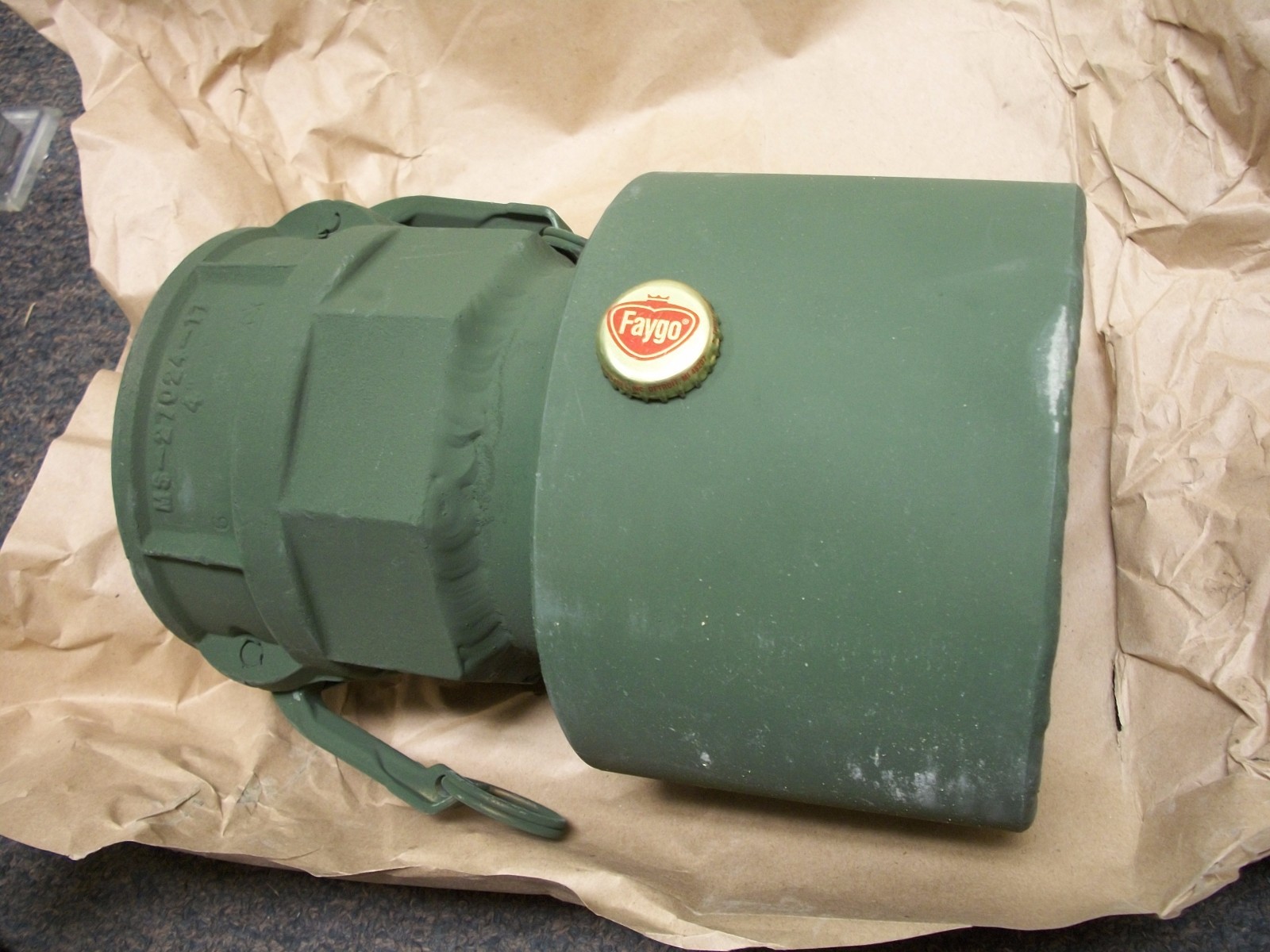 Military vehicle straight adapter by GIL Inc. G-3185 4730-01-187-5292