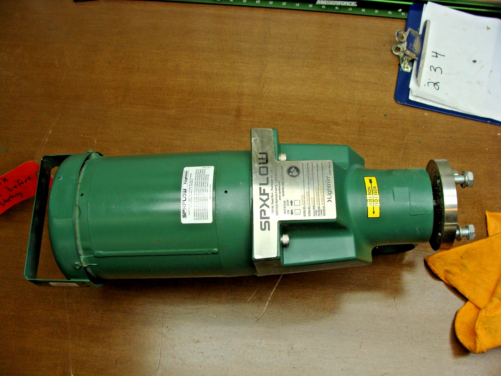 BALDOR 272911 PSP LIGHTNIN SPXFLOW MOTOR 1/2 HP 208-230/460 1725 RPM