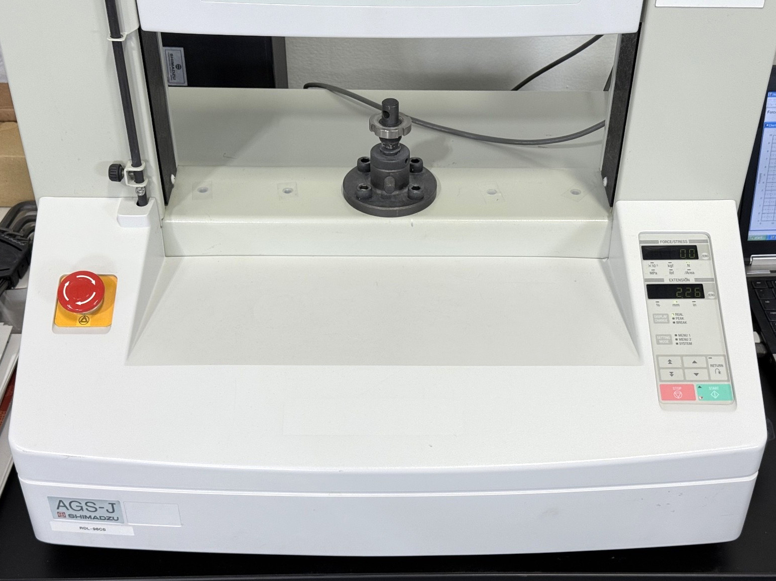 SHIMADZU AGS-J 10kN Universal Testing Machine Tensiometer W/ Software & Accessor