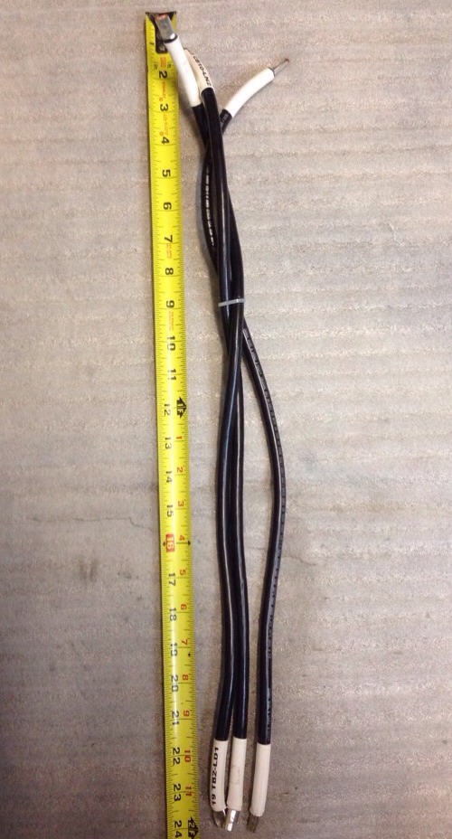 Cable Premade With Lug X 24″ Cobra Wire X-Flex E163980C, 4 Awg, Lot Of 3, #A