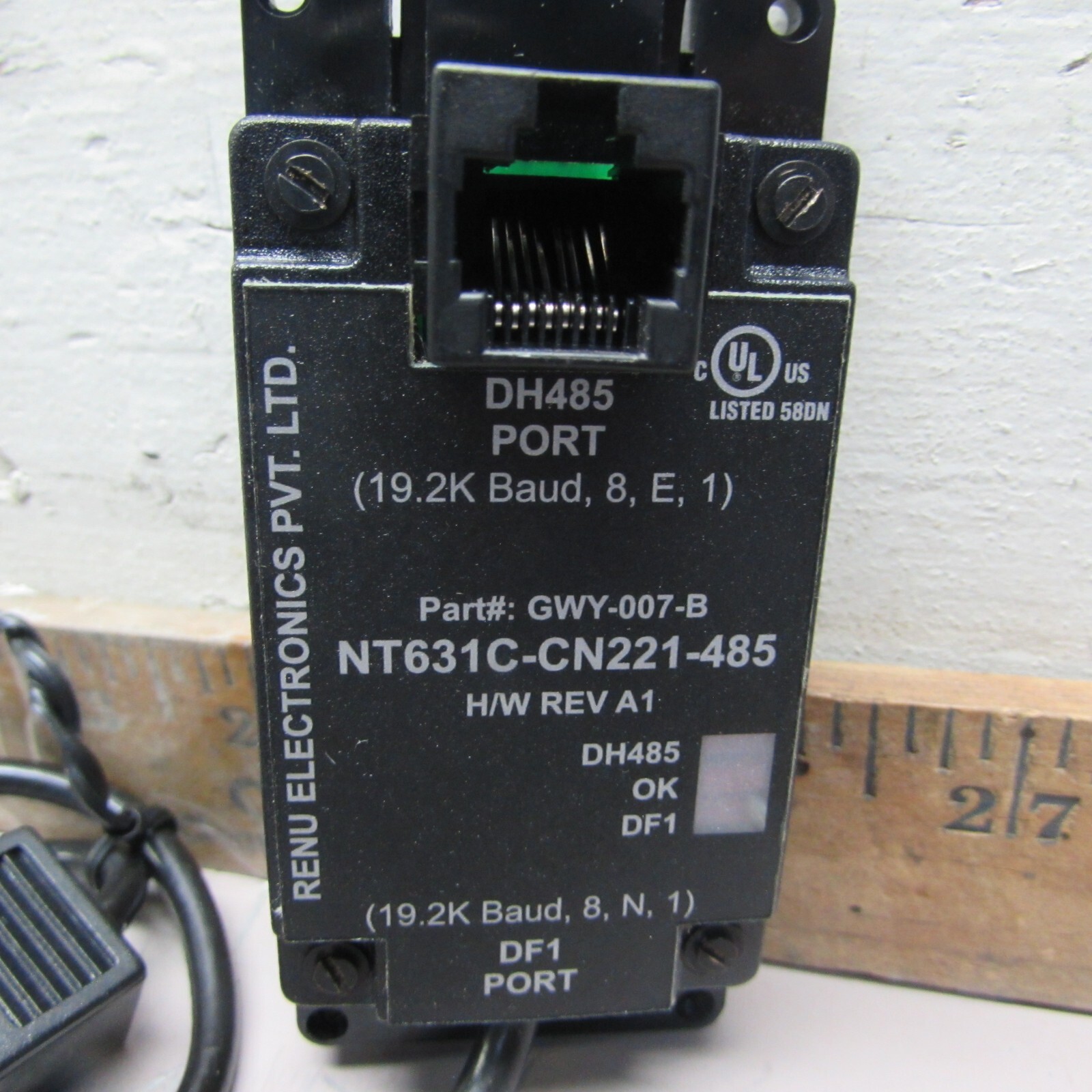 NEW! RENU OMRON NT631C-CN221-485, COMMUNICATION MODULE & CABLE, NIB! MAKE OFFER!
