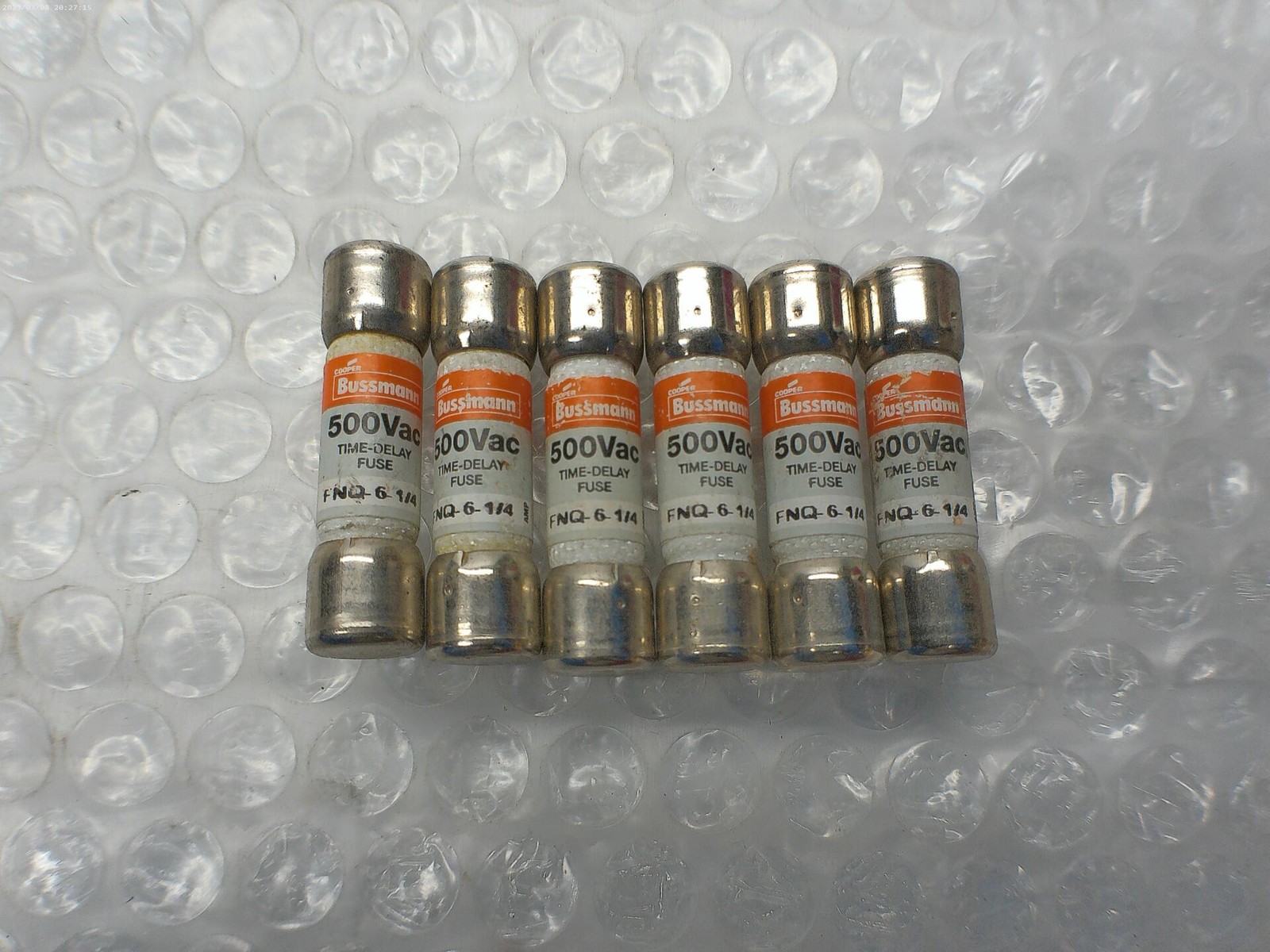 BUSSMANN FNQ-6-1/4 FUSE LOT OF 6 NSNP