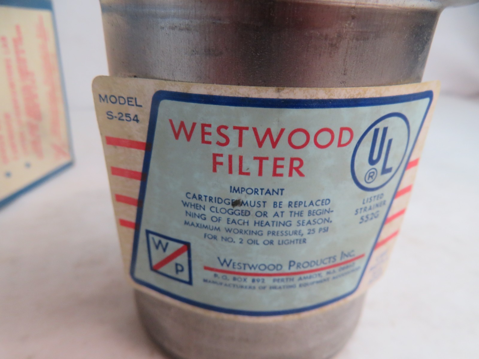 Twin Seal S-254 Westwood Fuel Oil Filter S254