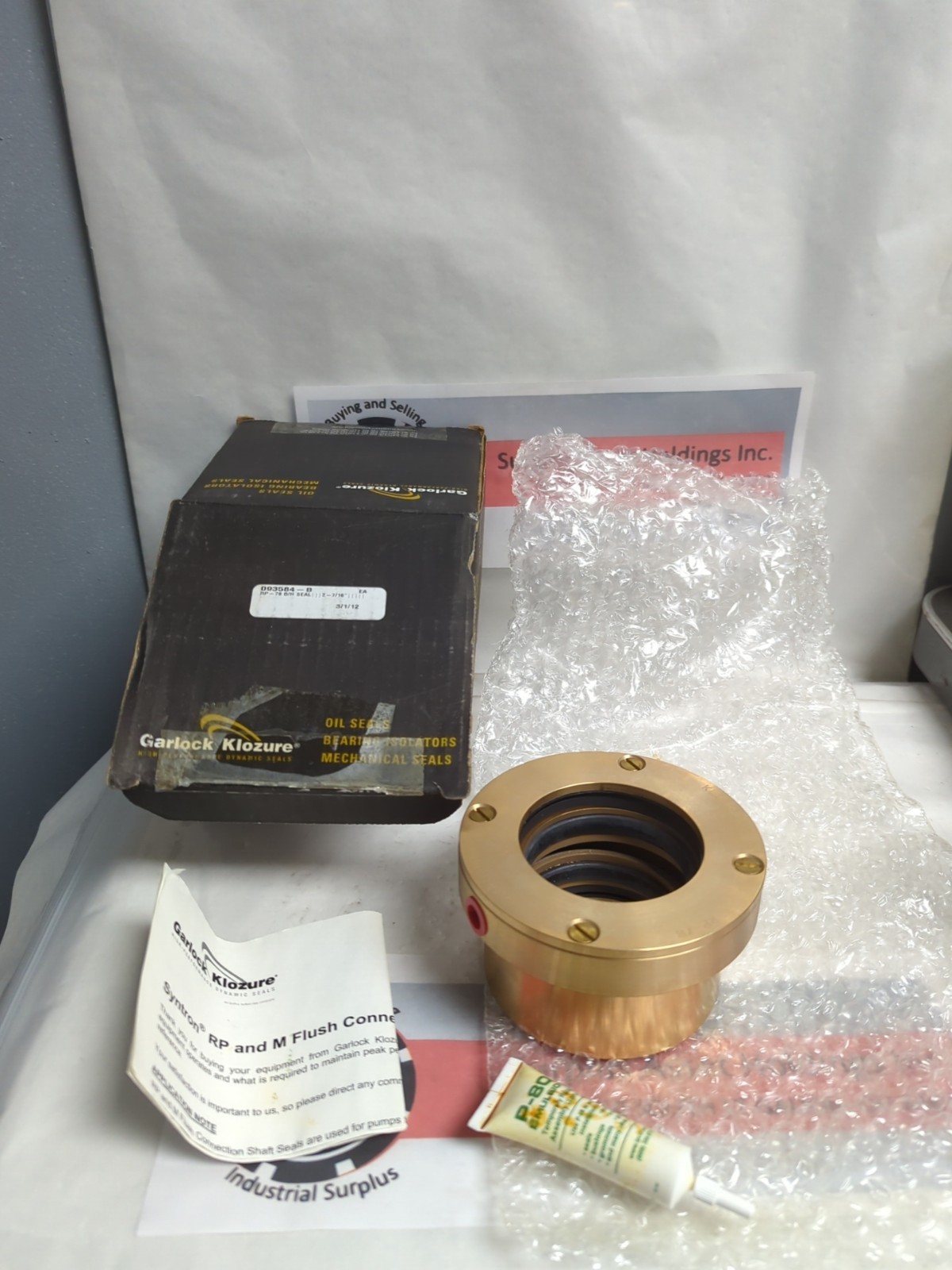 GARLOCK KLOZURE,RP-78,SYNTRON RP-78 SEAL 2-7/16 INCH NOS