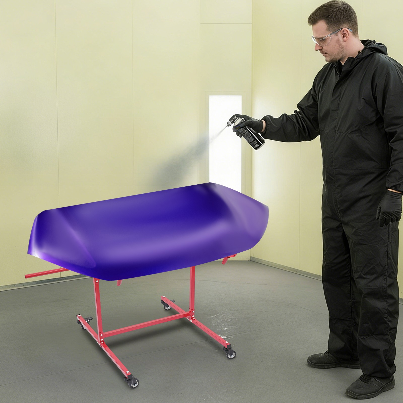 Wheel Paint Stand Rack Angled Wheel Holder Spray Stand For Car Repair Workshop