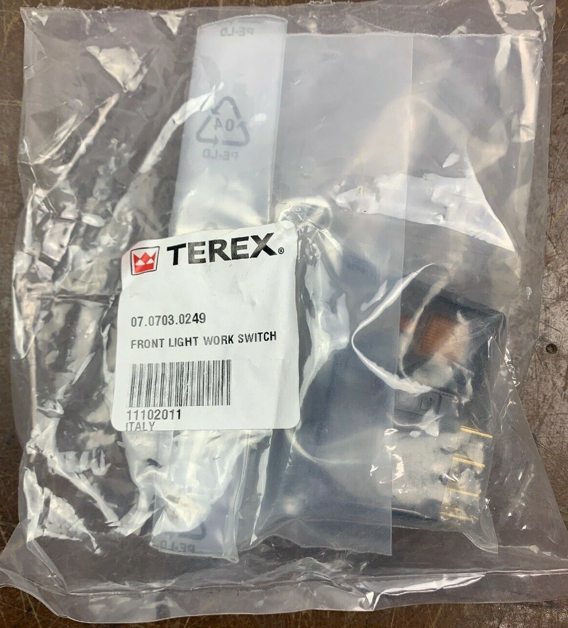 Terex Crane Front Light Work Switch 07.0703.0249 2920014952734 TX51-19M ROCKER
