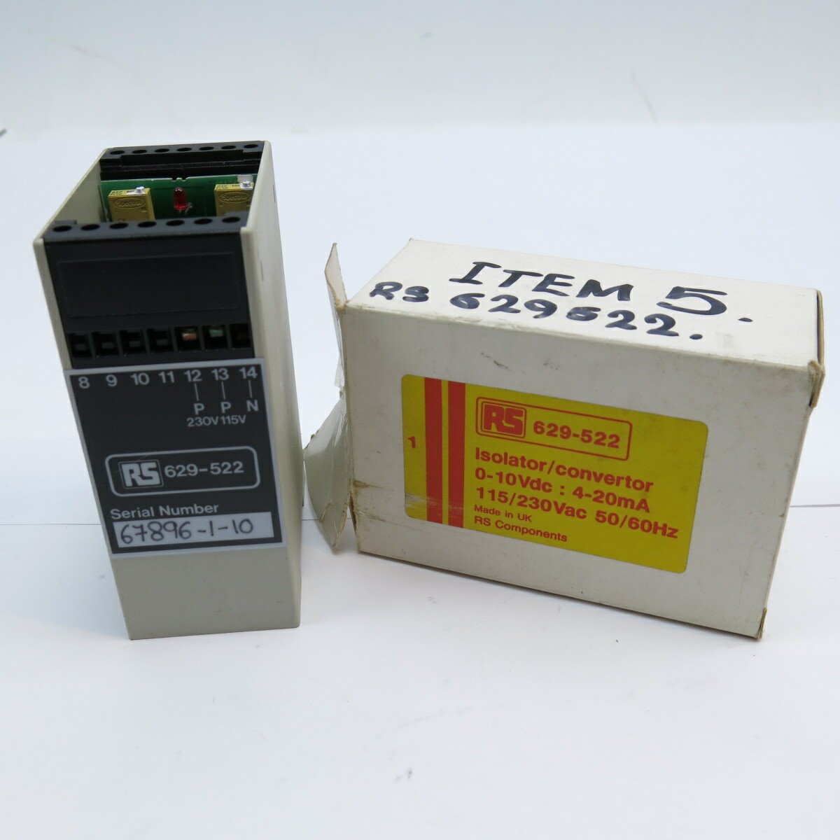RS 629-522 Signal Isolation Converter 115/230 VAC 50/60HZ