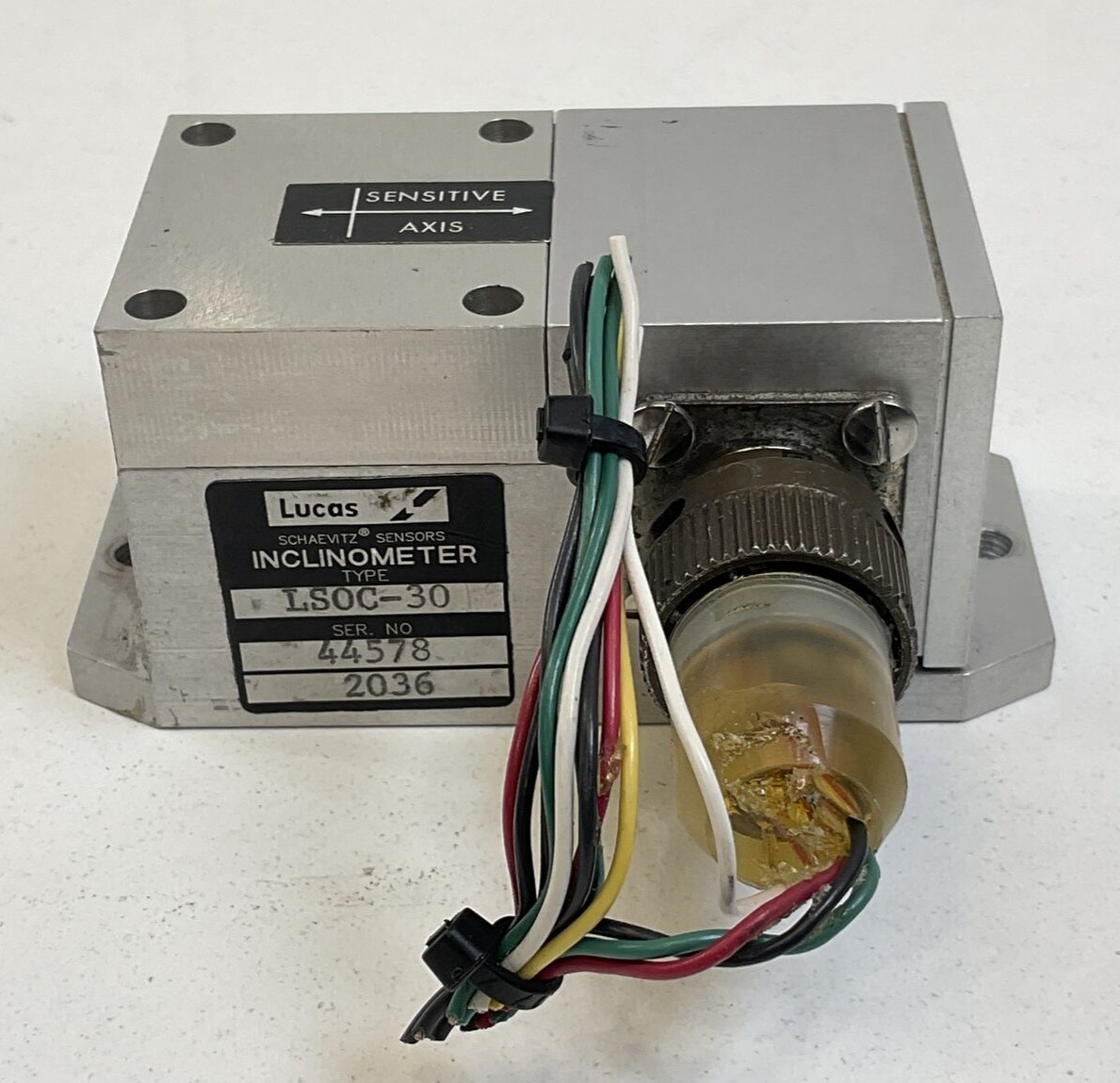 Schaevitz LSOC-30 Degree Industrial Precision Servo Inclinometer Sensor Unit