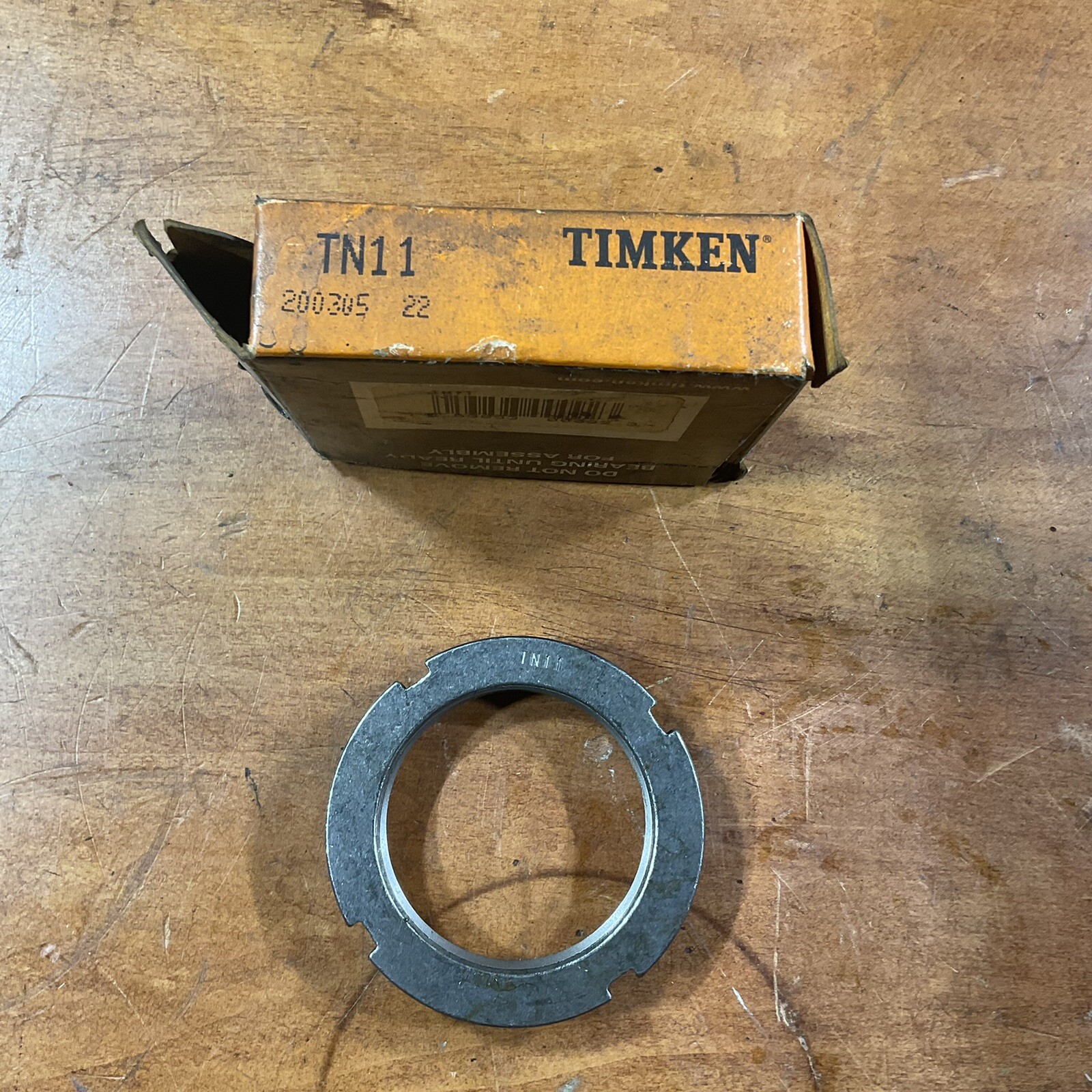 Timken TN11 Bearing Lock Nut 2.1570-18 Thread Size, 2.974” OD, .51” Width