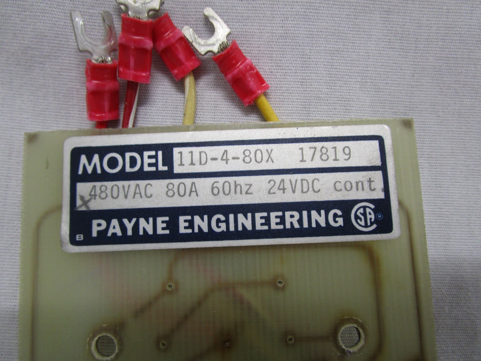 PAYNE ENGINEERING 11D-4-80X CONTROL BOARD