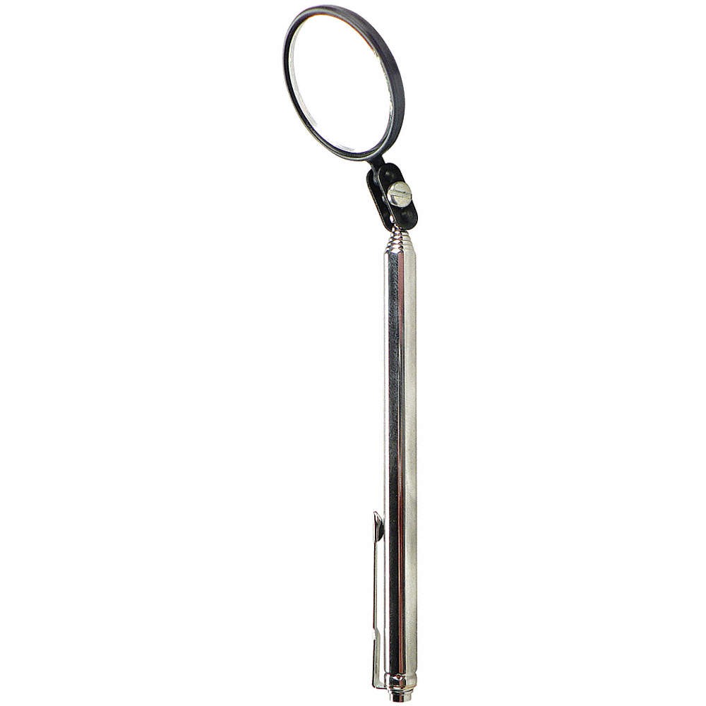 MAG-MATE 306TR Inspection Mirror,Round,Glass,4 1/2″-24″ 35T117