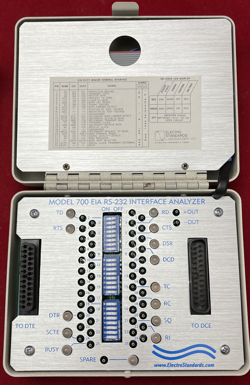 Electro Standards Laboratory Model 700 EIA RS-232 Interface Analyzer C