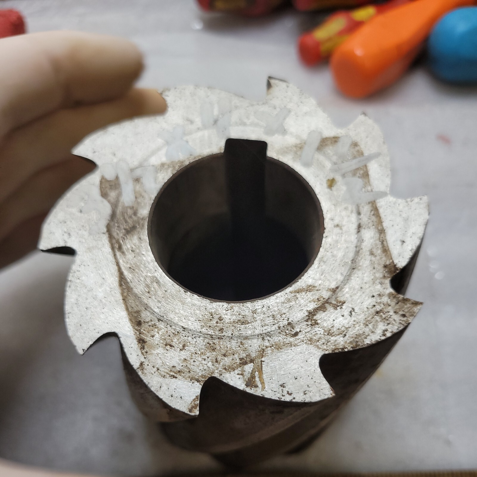 NIAGARA 4″ x 3 1/2″ x 1 1/2″ 10 Flute PARABOLIC SHELL MILL CUTTER USED IN EX CON