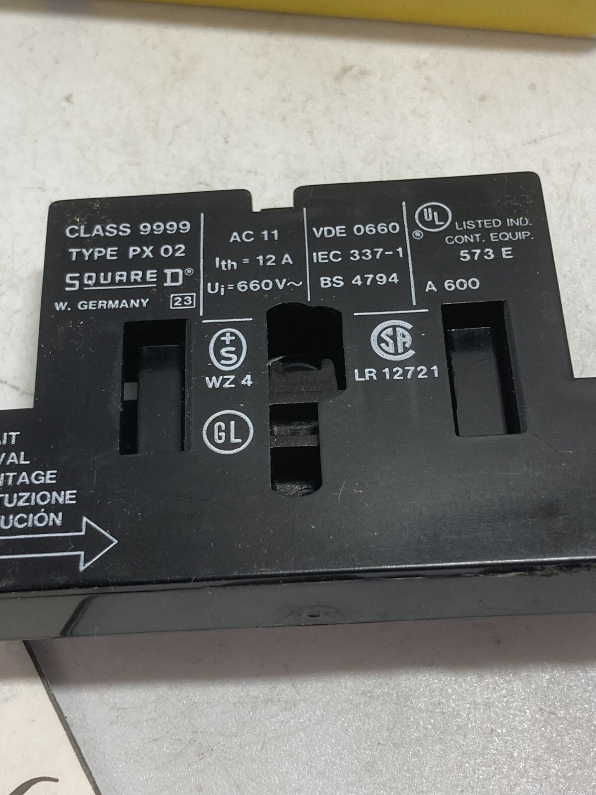 SQUARE D 9999PX02 AUXILIRY CONTACT 2NC SERIES A NIB