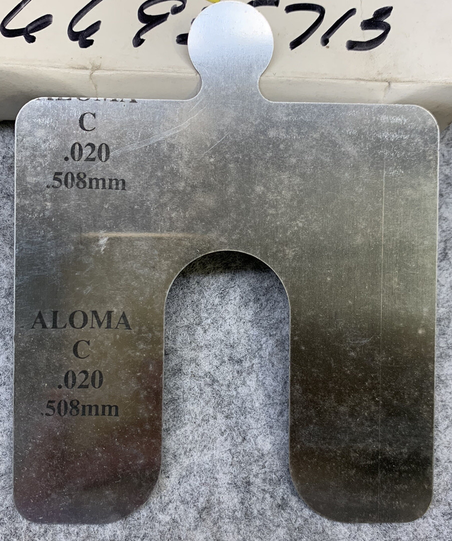Aloma Size C .020 Shims – Box of 20 Stainless Steel New Free Shipping