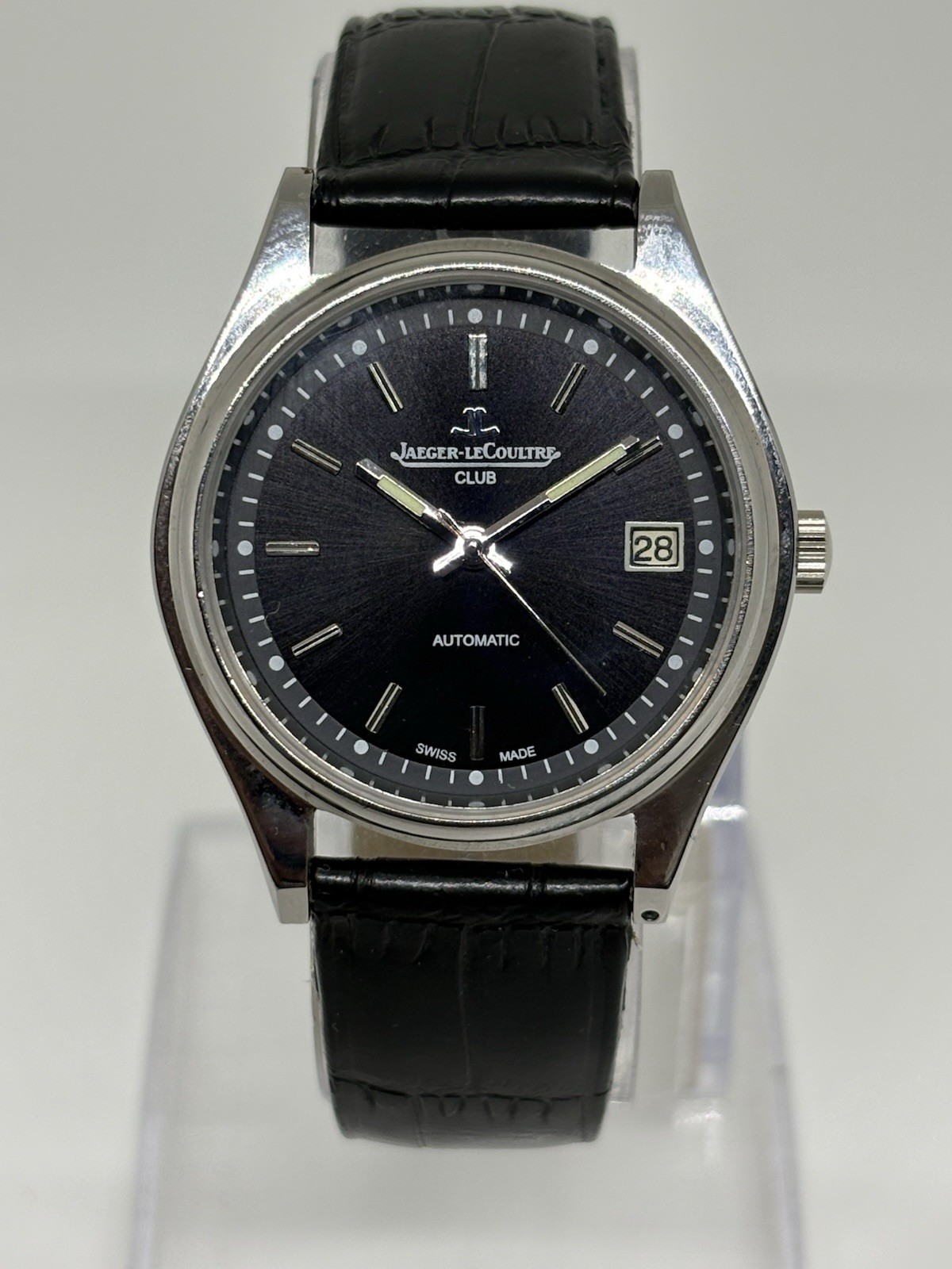 Vintage Jaeger-LeCoultre 25 Jewels Automatic Swiss Made Men’s Watch Black Dial