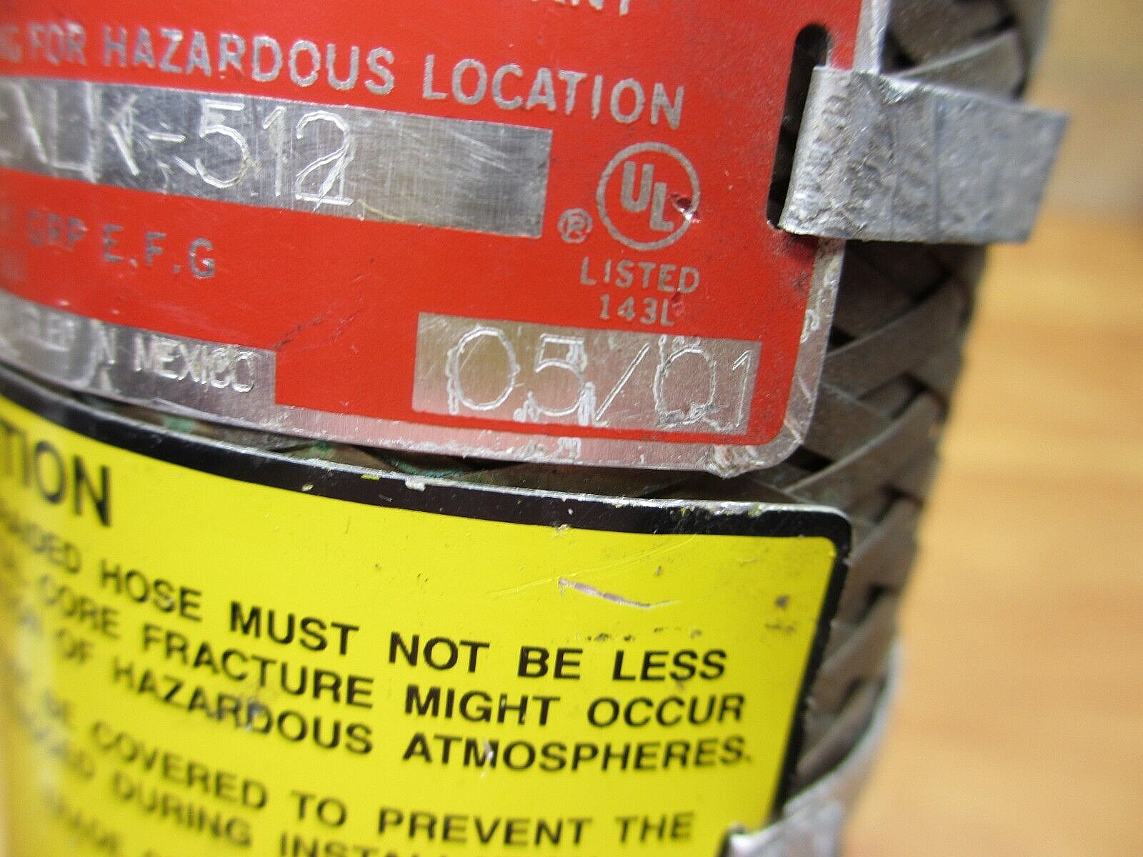 Appleton EXLK-512 *USED* Explosion Proof Flexible Coupling 1-1/2″ 12″ Flex