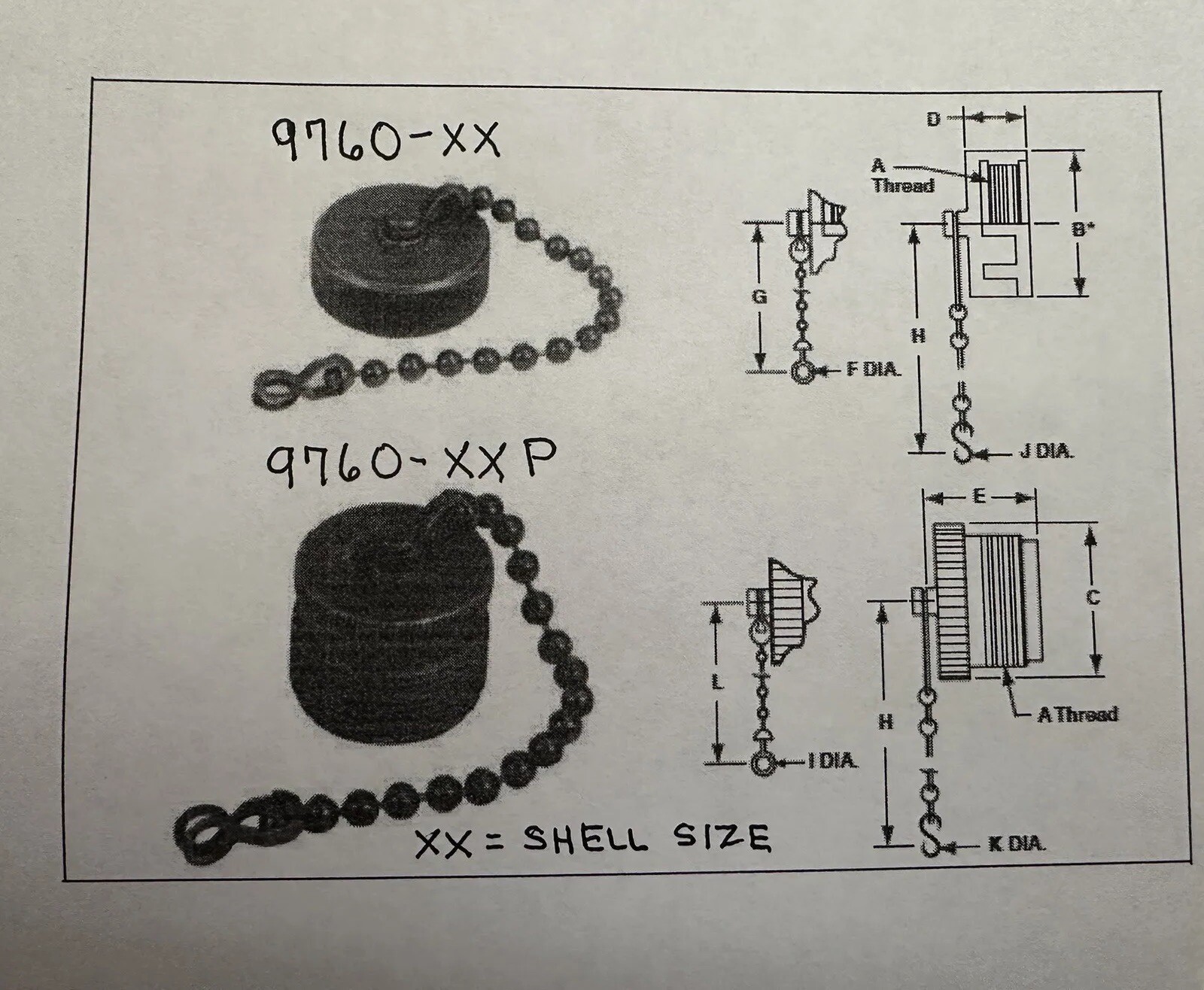 AMPHENOL CIRCULAR CONNECTOR END CAP 9760-24 (FEMALE)