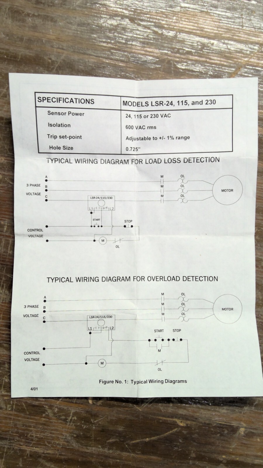 NEW – Motor Saver Symcom Protection Relays, LSR series, Load Sensor PN: LSR-115
