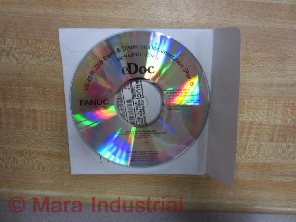 Fanuc RJ3IB V6.40 Paint & Disp CD MCRAIPTDT07041E Rev B