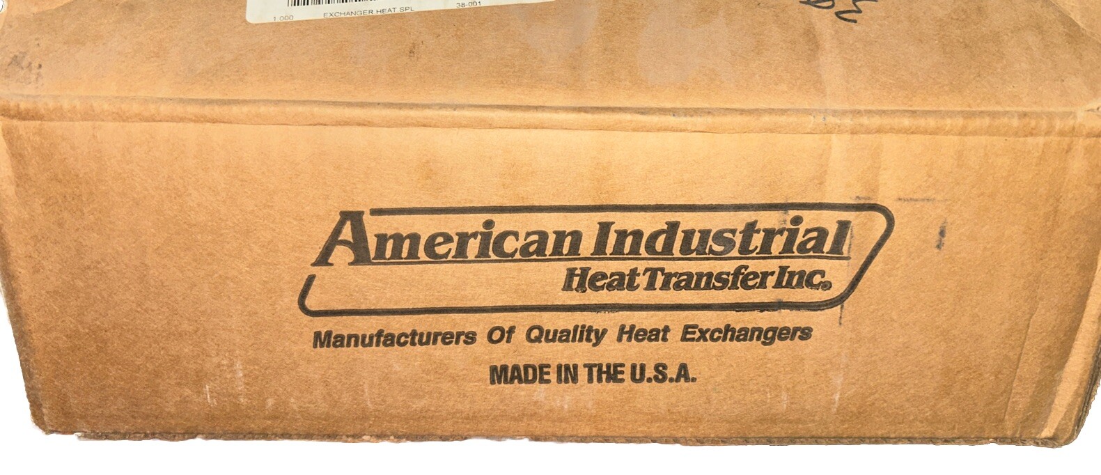 NEW! AMERICAN INDUSTRIAL AB-401-38-001 0716 HEAT EXCHANGER. AE