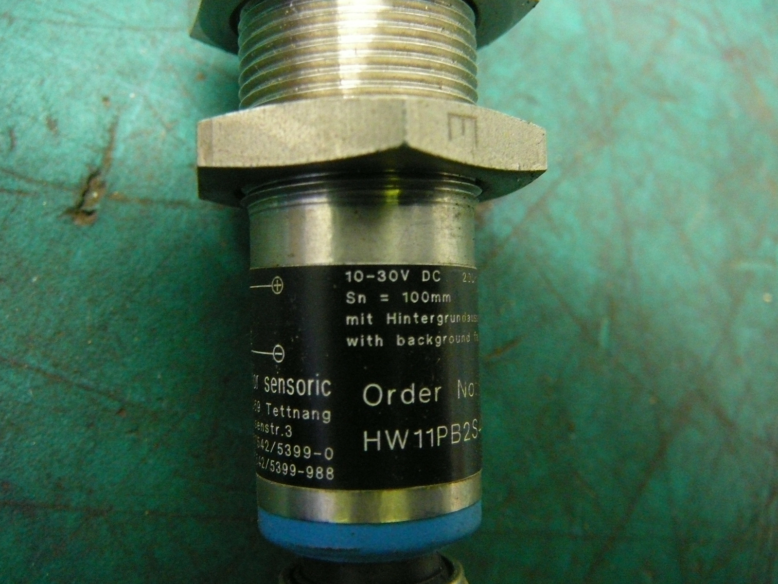 WENGLOR PHOTOELECTRIC SENSOR HW11PB2S491 10- 30VDC