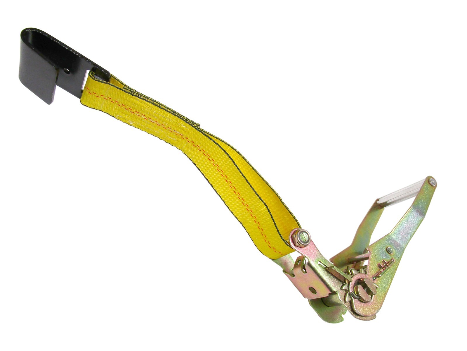 2″ X 27′ Ratchet Tie Down Strap w/ Flat Hooks Flatbed Trailer Cargo Control