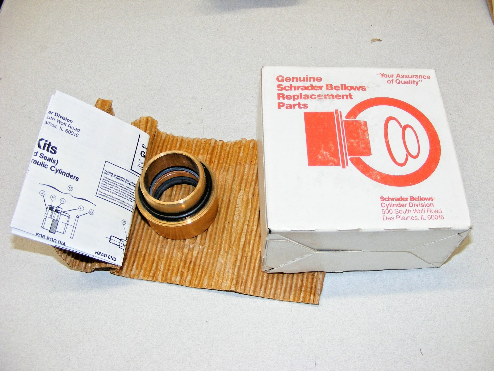 Schrader Bellows A63210113 Rod Gland Cartridge Seal Kit 1 3/8″