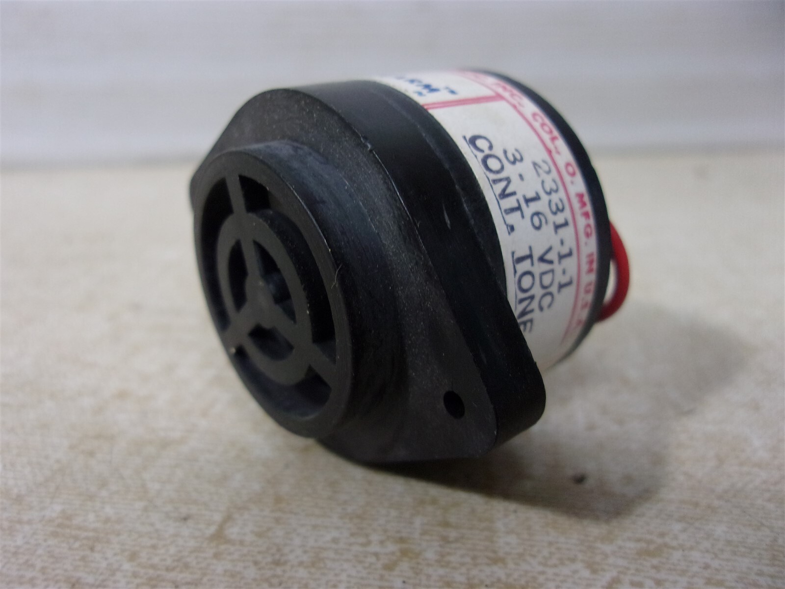 NEW Bell AudioLarm 2331-1-1 3.16 Continuous Ton Alarm Horn *FREE SHIPPING*