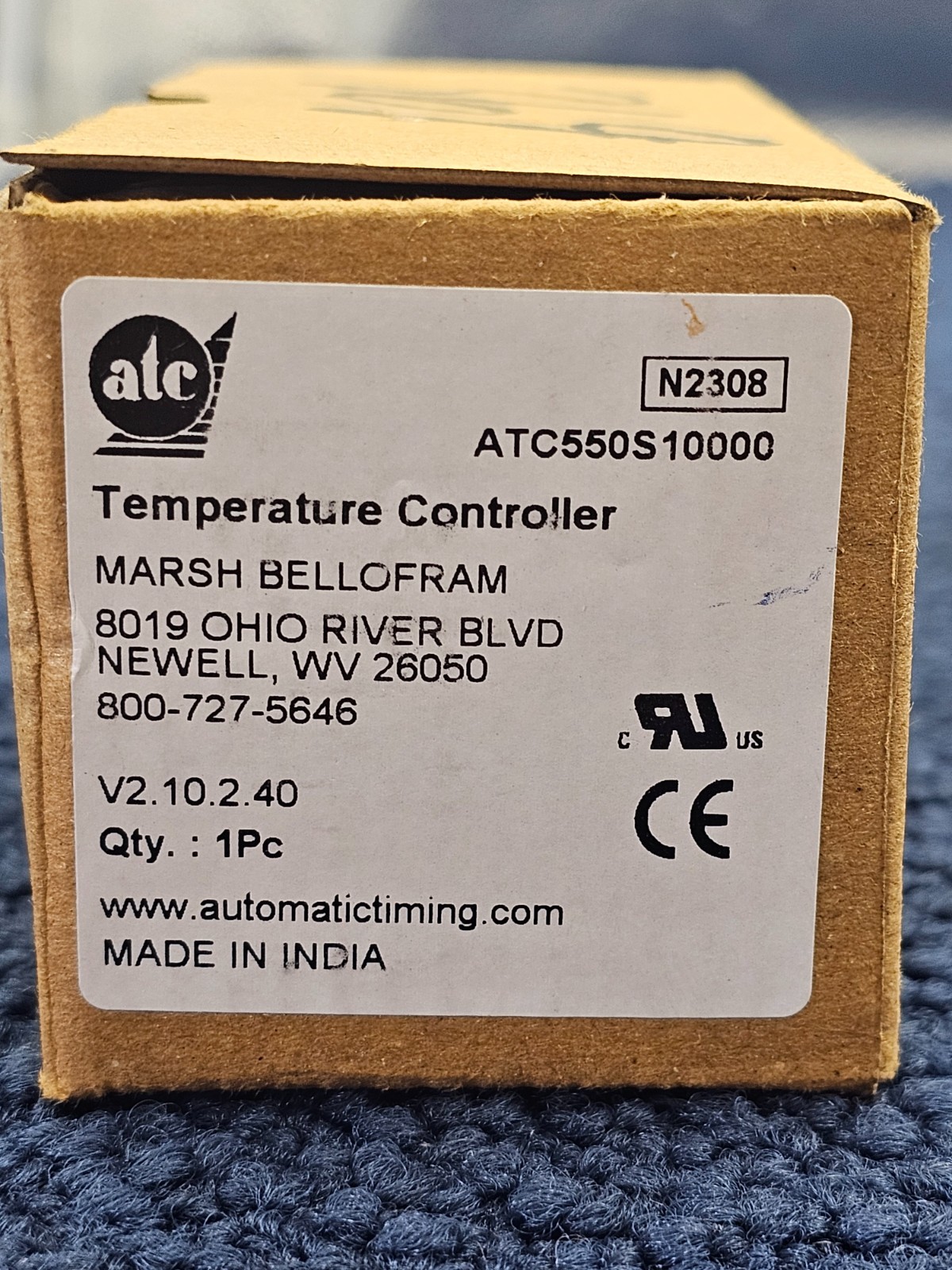 ATC Automatic Timing & Controls ATC550S10000 1/16 DIN ON/OFF PID Controller