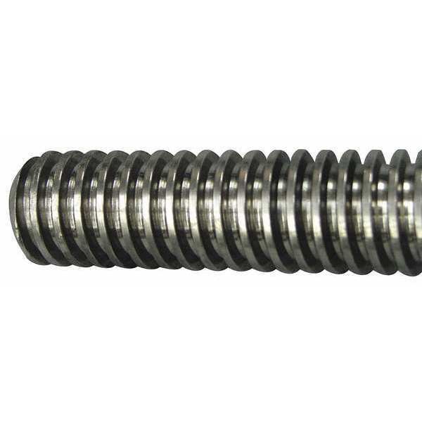 Zoro Select 44940 6′ Plain Low Carbon Steel ACME 1″-5 Threaded Rod