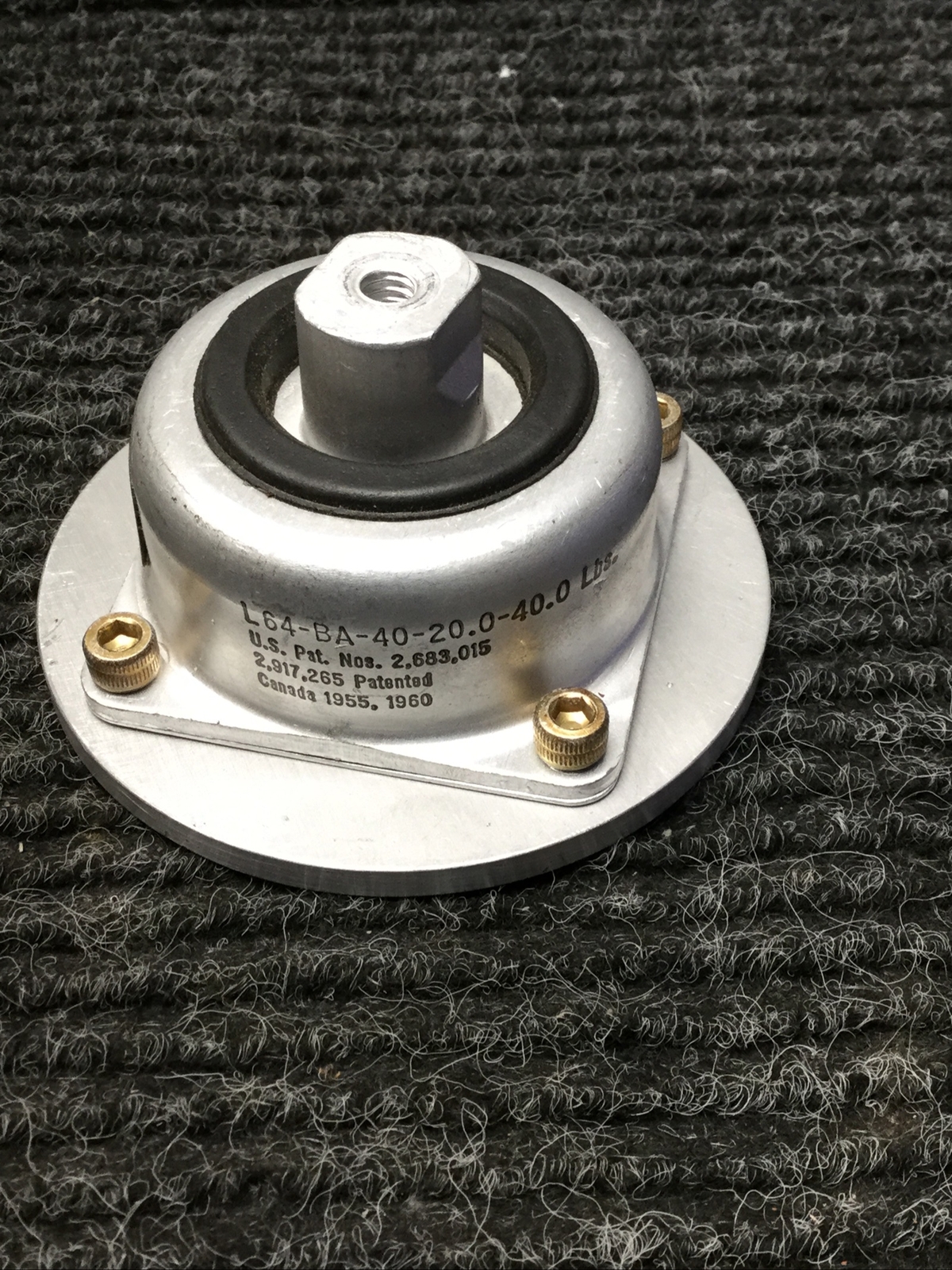 ORIEL VIBRATION BRACKET 11331 PART # L64-BA-40-20.0-40.0LBS